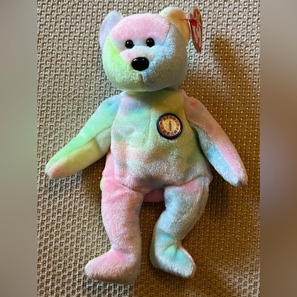 Vintage Ty Beanie Babies Lot of 4 Bears - Princess Diana, TY 2K, Peace, BB Bear - Picture 3 of 16